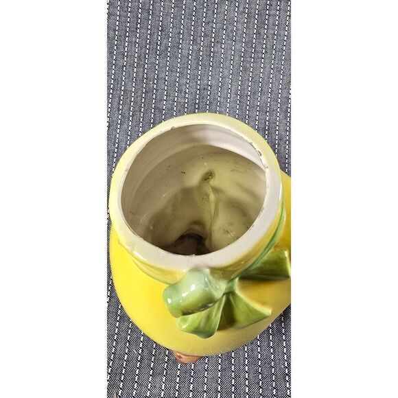 Vintage INARCO Lady Head Vase Young girl Yellow Auburn Hair 1950's - Picture 9 of 11